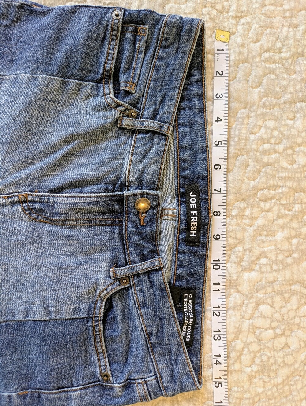 2/$10 Joe Fresh Light-Medium Blue Medium-Rise Skinny Jeans - Picture 8 of 15